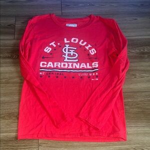 Majestic Red St. Louis Cardinals Long Sleeve Tee